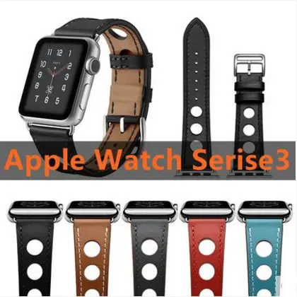 Ремешок из натуральной кожи для Apple Watch Series 4 браслет наручных часов 3 2 1 herm 40 44