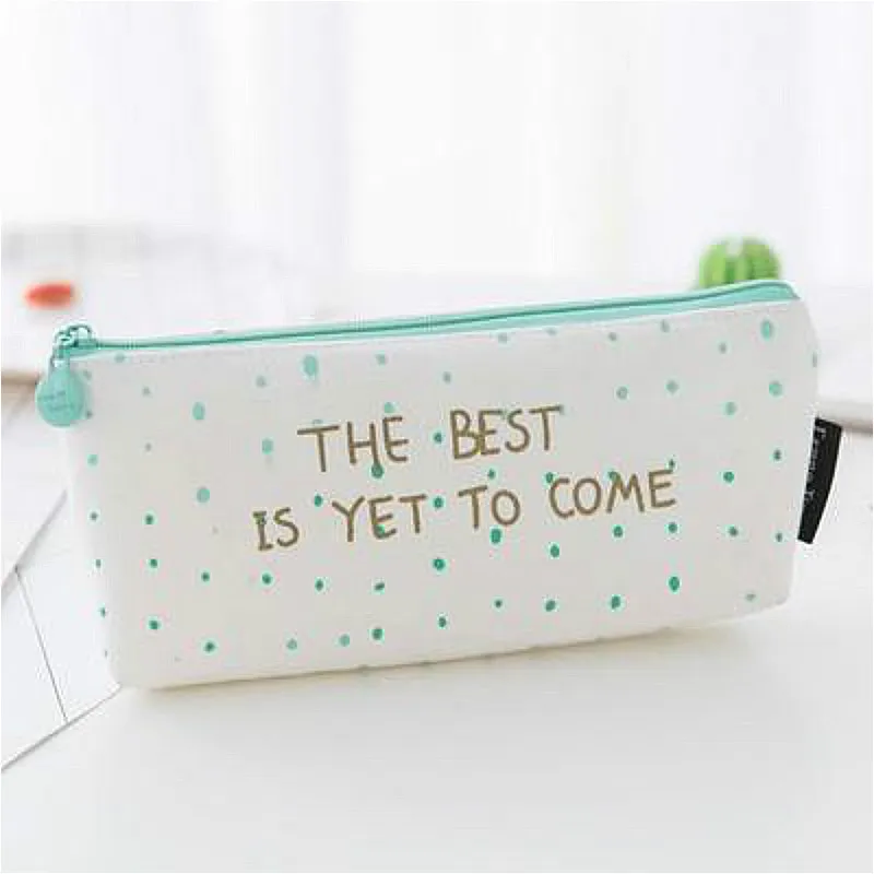 1 шт./продажа в сдержанном стиле кавайный чехол для карандаша мятный зеленый