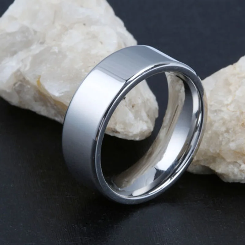 Мужское и женское кольцо из карбида вольфрама 8 мм размер 6 7 9|male wedding bands|tungsten carbide