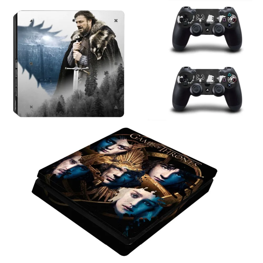 Игра престолов скоро зима PS4 тонкая кожа Наклейка виниловая для Playstation 4 консоль и контроллер PS4 тонкая наклейка s