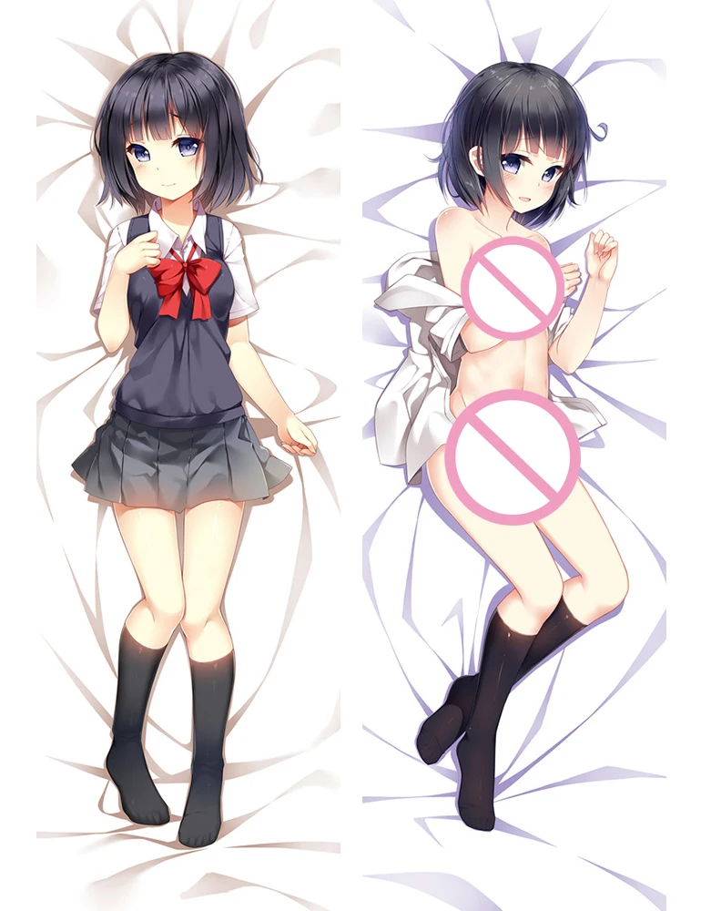 Japan Anime Scum's Wish Kuzu no Honkai Yasuraoka Hanabi Noriko Kamomebata hugging Body pillowcase Dakimakura pillow cover case | Дом и сад