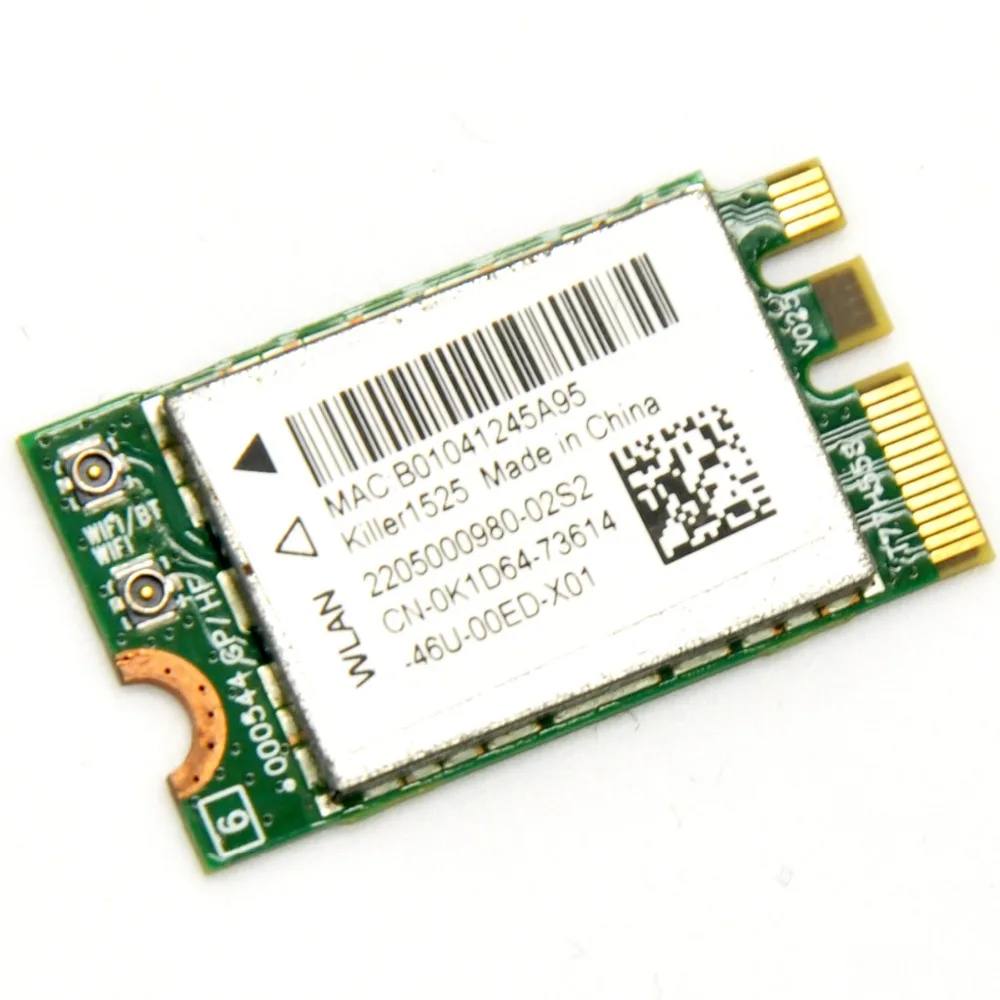 WoWoLink Killer 1525 802.11ac 867 Мбит/с беспроводной AC1525 + Bluetooth 4 0 M.2 NGFF E/A ключ мини Wi-Fi сетевая