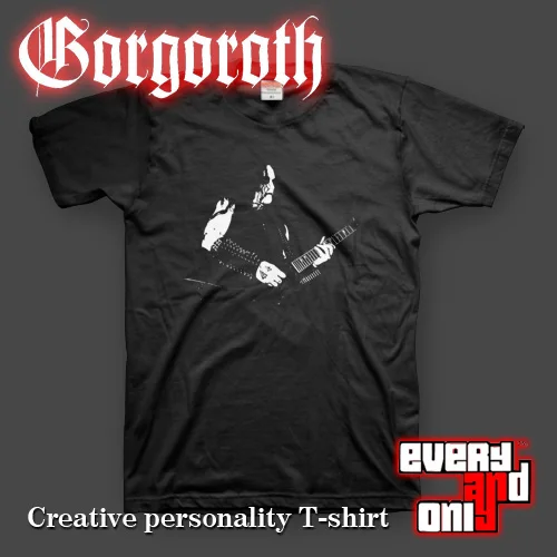 Gorgoroth в стиле Блэк Металл логотип черепа хлопковая Футболка шапка футболка T 5