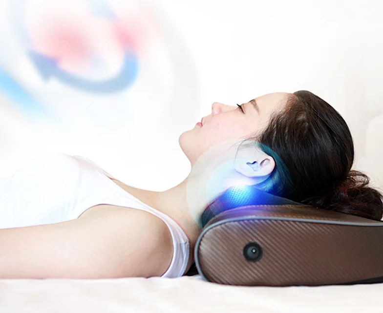 Массажная подушка электрическая разминающая инфракрасная нагревательная