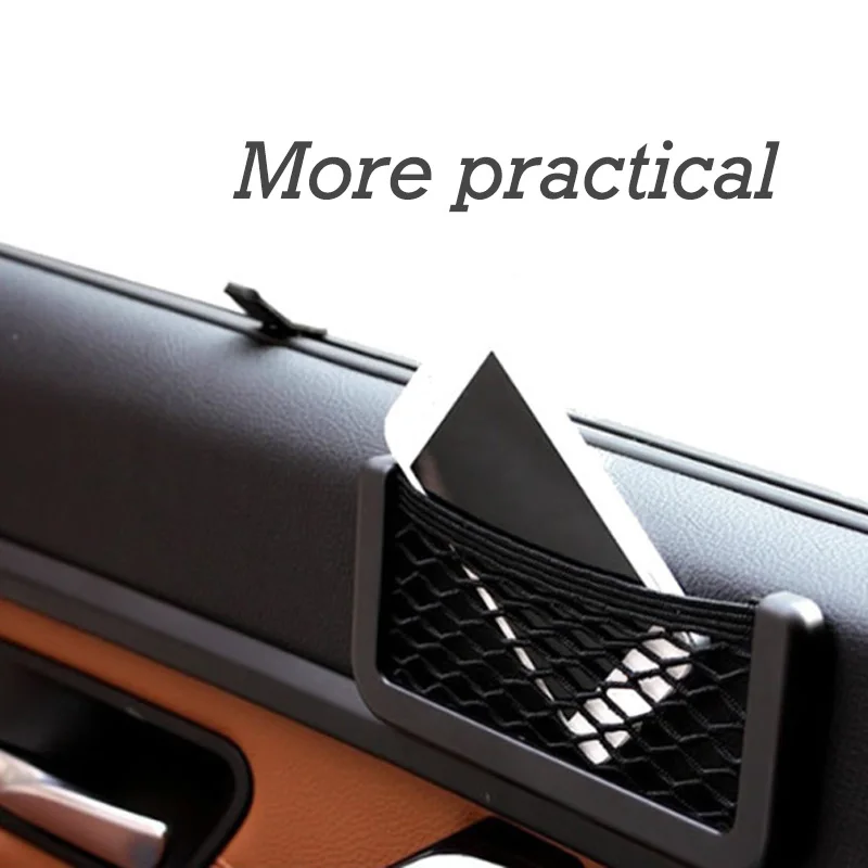 1 шт. универсальная маленькая Автомобильная задняя сетка для хранения сумка