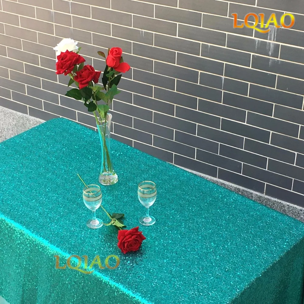 Скатерть с блестками Королевского синего цвета 120x200 см сетчатая скатерть