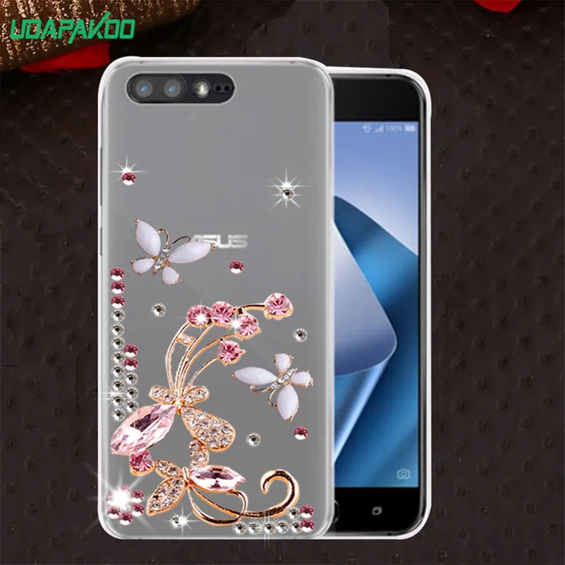 ZB555KL ZC520KL ZC520TL Чехол для мобильного телефона с блестящими стразами Asus Zenfone ZC554KL ZS551KL