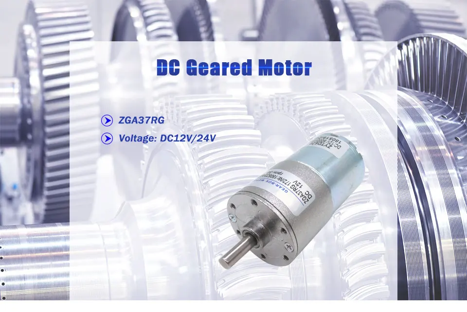 LUPULLEY DC Шестерни Мотор 12V 24V ZGA37RG ZYTD520 реверсивное вращение моторы медленно Скорость 10 Вт 2/5/10/15/20/30/50/1000 об/мин