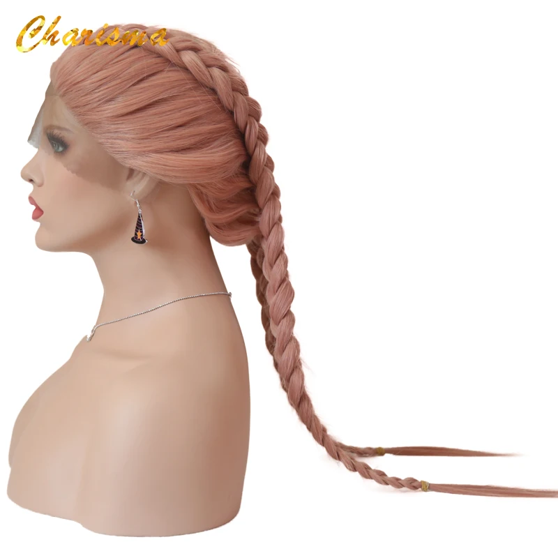 Charisma ручная работа косички синтетические парики на кружеве 150% плотность