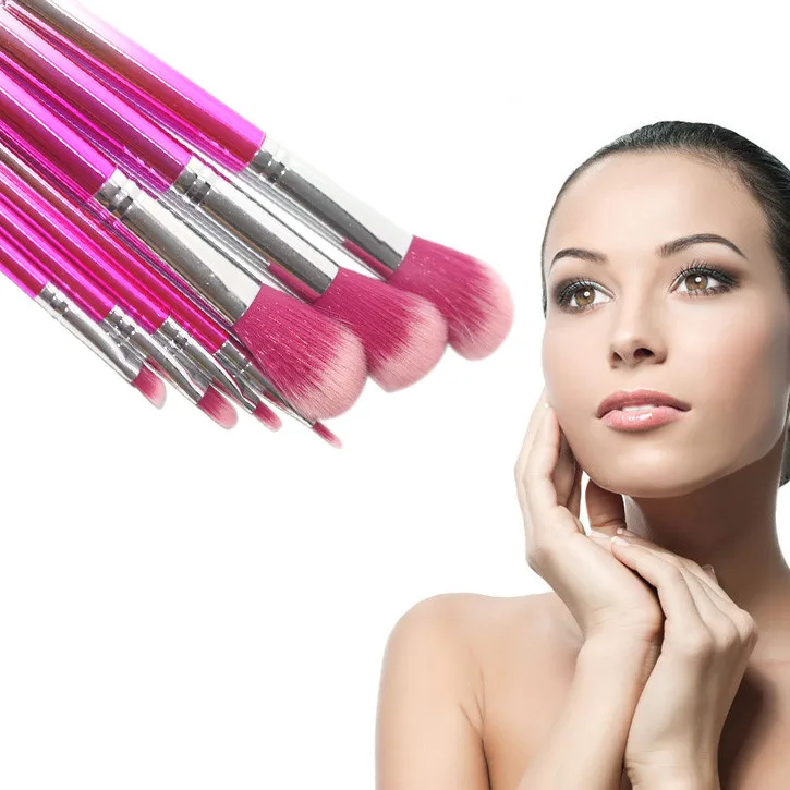 Новые женские Модные кисточки 7 шт. градиентная Кисть для макияжа инструменты