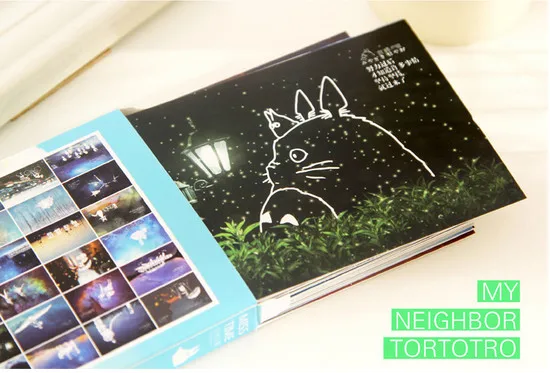 30 шт./лот мультфильм Миядзаки Сказочный кинотеатр Люминесцентная открытка