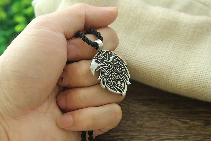 1 шт. подвеска в виде орла этническая хищная птица амулет узел. Бронза. Окисленное