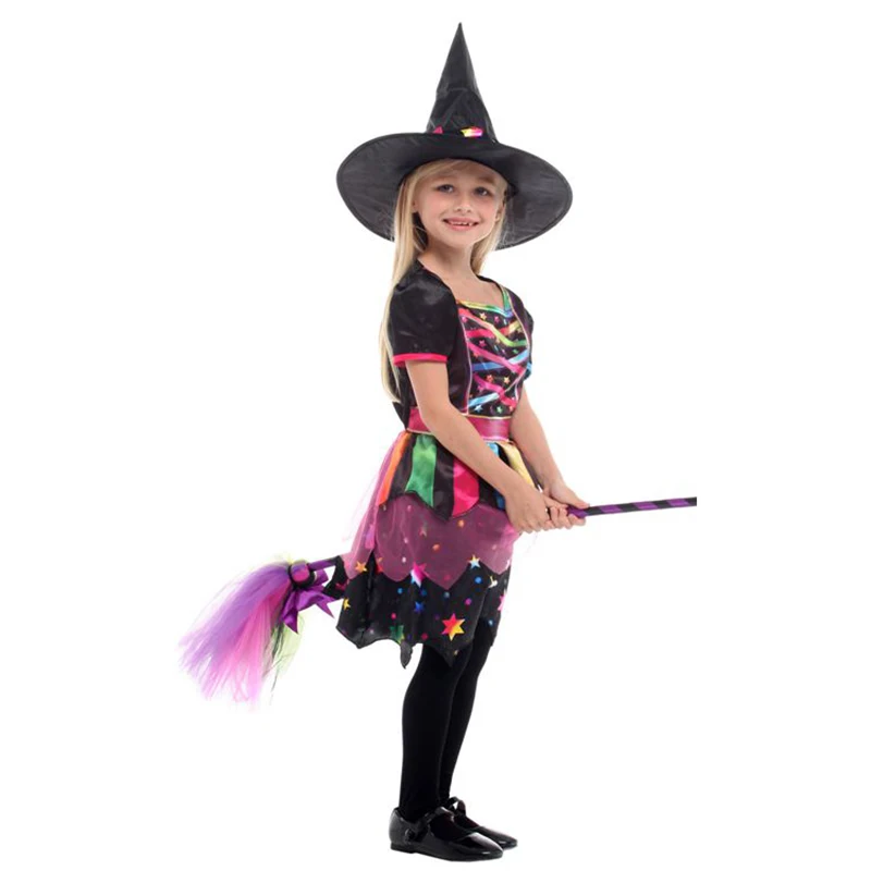 HUIHONSHE Children's Halloween Cosplay Playing Anime Magic Witch Clothes Girls' Pettiskirt Kids Costumes | Тематическая