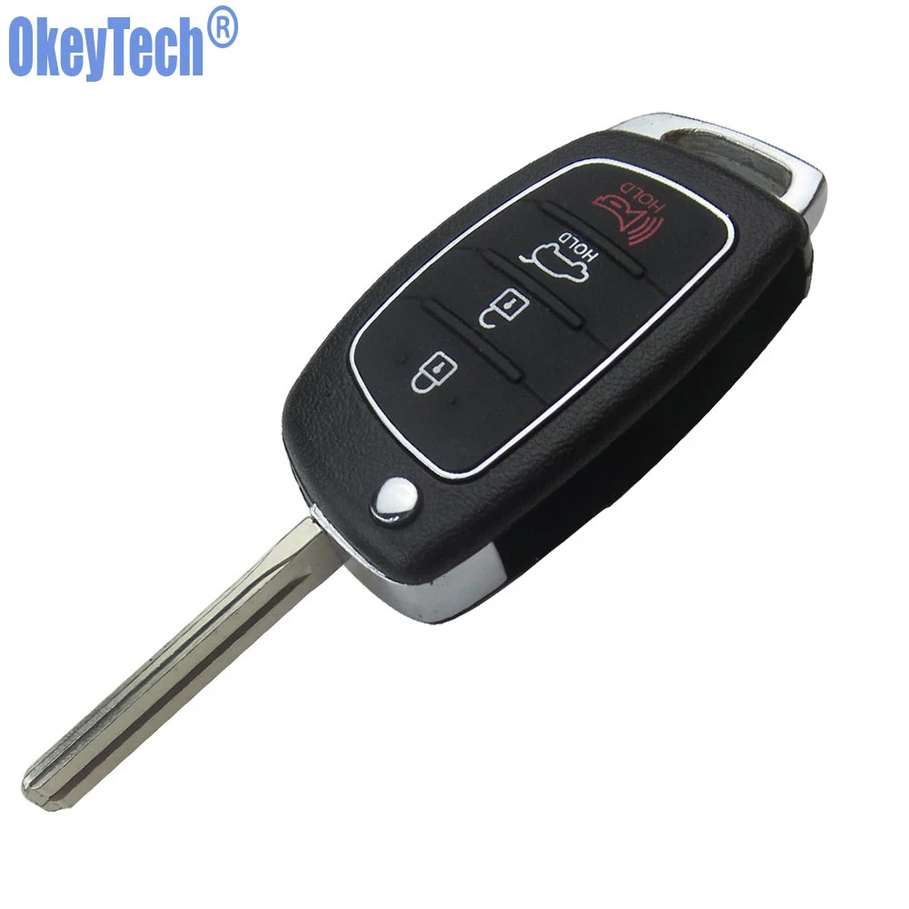Складной чехол OkeyTech 3 + 1 С 4 кнопками для HYUNDAI Mistra Santa Fe Sonata Tucson Accent I30 I40 I45|Ключ от