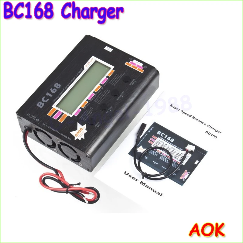 Wholesale 1pcs AOK BC168 1-6S 8A 200W Super Speed LCD Intellective Balance Charger/Discharger rc helicopter part | Игрушки и хобби
