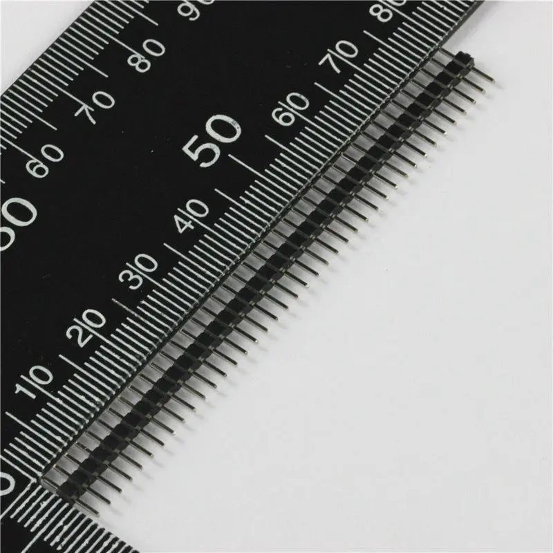 Glyino 40Pin однорядные иглы 2 54 мм расстояние 10 шт./1 лот | Электронные компоненты и