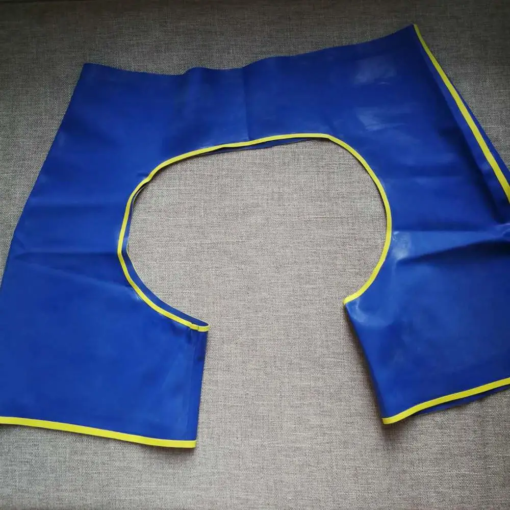 Instock синий латекс Chaps латексные резиновые Jock короткие брюки без косточек