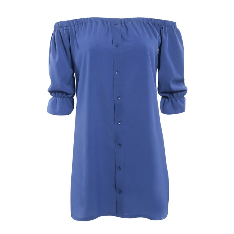 Женское повседневное свободное платье MQUEENFOX с рукавом до локтя без бретелек