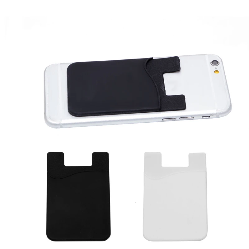 

Elastic Men Women Phones Holder Wallet Silicone Credit Card/ID Wallet Adhesive Trunk 2020 Solid Casual Unisex Portable Fashion
