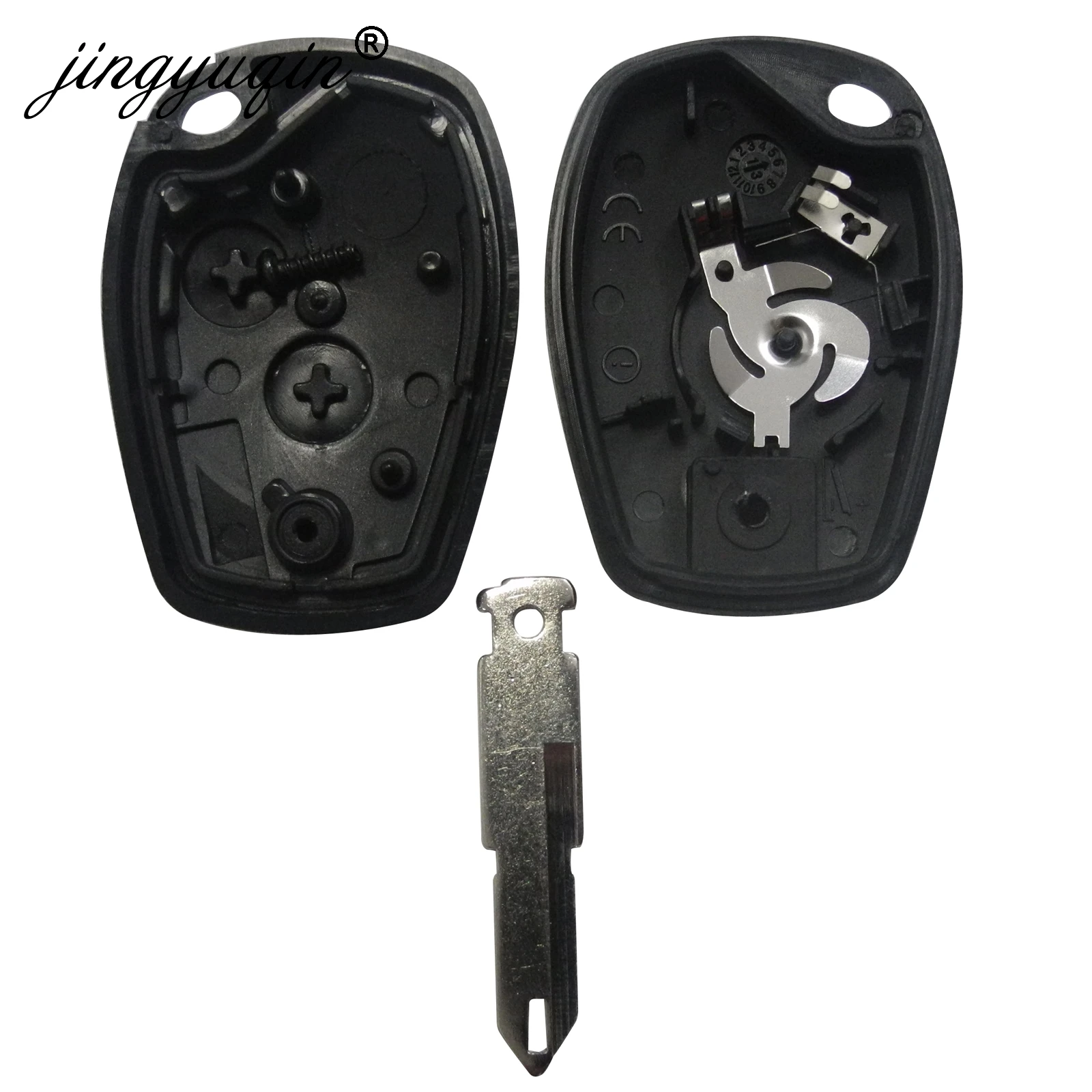 Чехол для автомобильного ключа jingyuqin 2 кнопки Renault Megan Modus Clio Kangoo Logan Sandero Duster Nissan