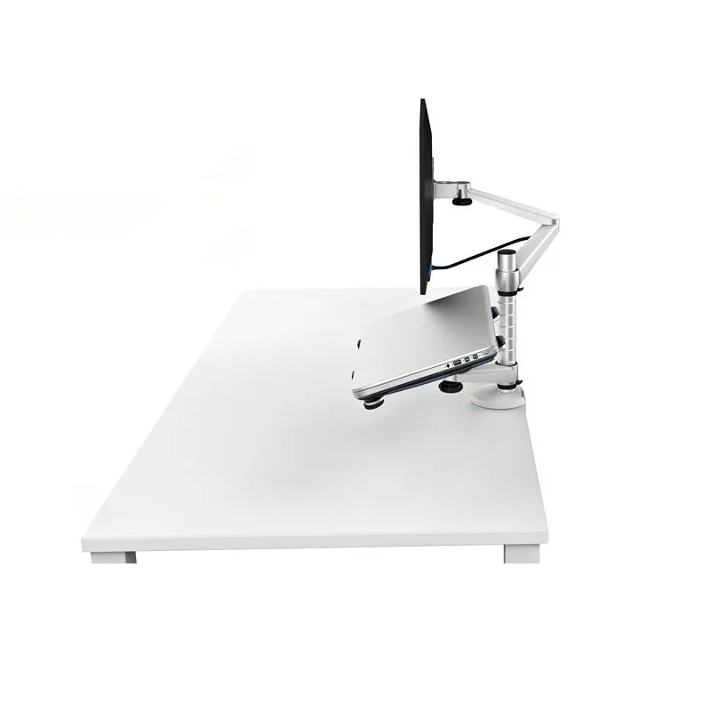 Вертлюжный держатель для ЖК-экрана с двумя ручками и подставкой ноутбука |