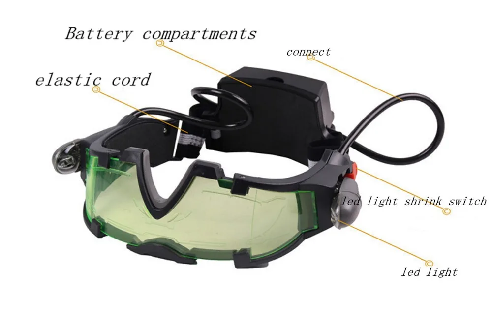 Детские очки ночного видения регулируемая эластичная лента для игрушка на день