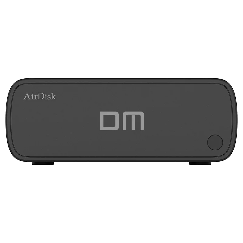 Беспроводной портативный жесткий диск DM Q3C с WiFi и подключением SATA черного цвета для HDD и SSD дисков размером 2.5/3.5 дюйма в модном дизайне.