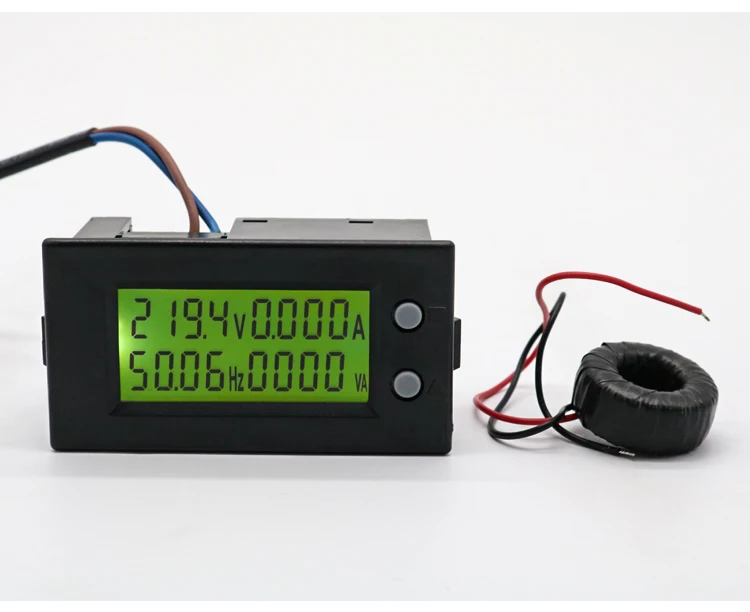 AC 190 до 450 в 100A LCD Напряжение Частота тока ватт мощность цифровой комбо метр
