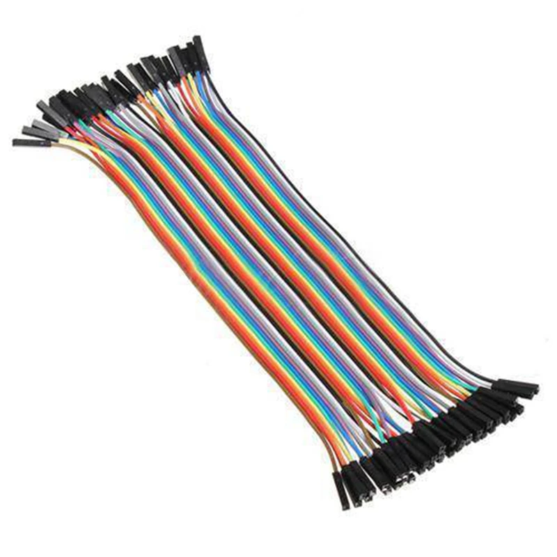 Red 10 см 2,54 мм Женский и Женский Dupont провод Соединительный кабель для Arduino Макет - Цвет: Red