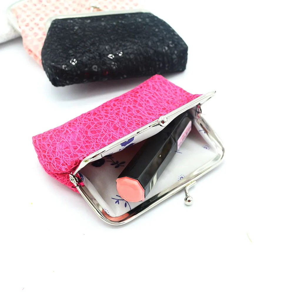 Новые женские кошельки женский маленький кошелек с блестками и застежкой