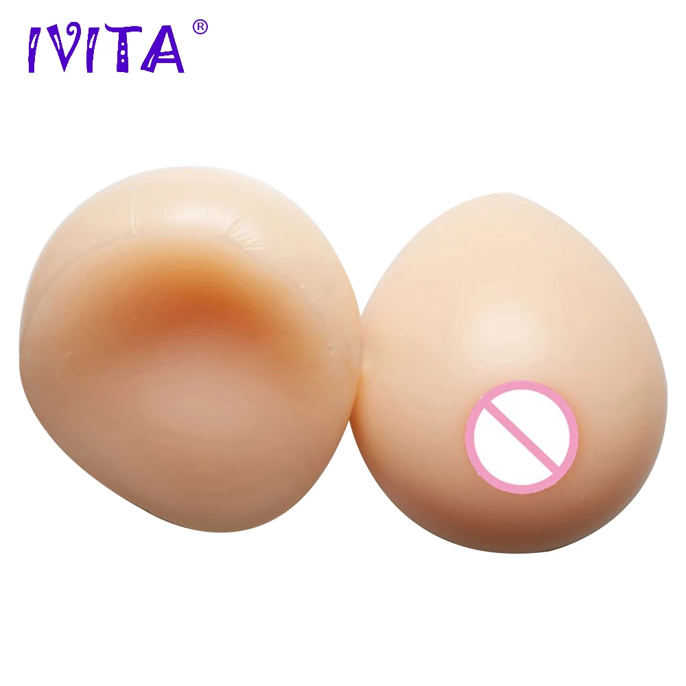 IVITA 2400 г реалистичные силиконовые искусственные формы груди для Трансвестит