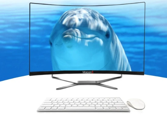 2018 новый китайский VGA + DVI SPK HD изогнутый моноблок настольный компьютер|all in one