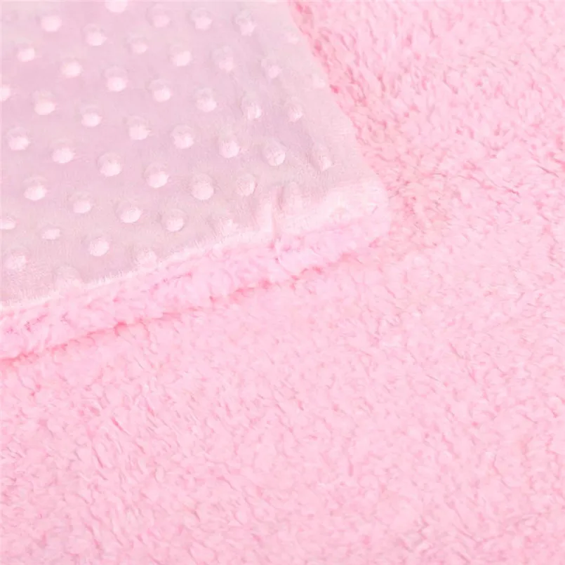 

baby blanket Newborn Baby Solid Blanket & Swaddling Thermal Soft Fleece Blanket Bedding Quilt muslin diaper #4M20