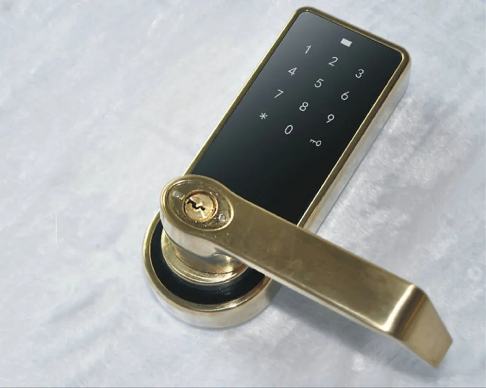 Цифровой Дверной замок электронная карта с кодом сенсорным экраном безключевым