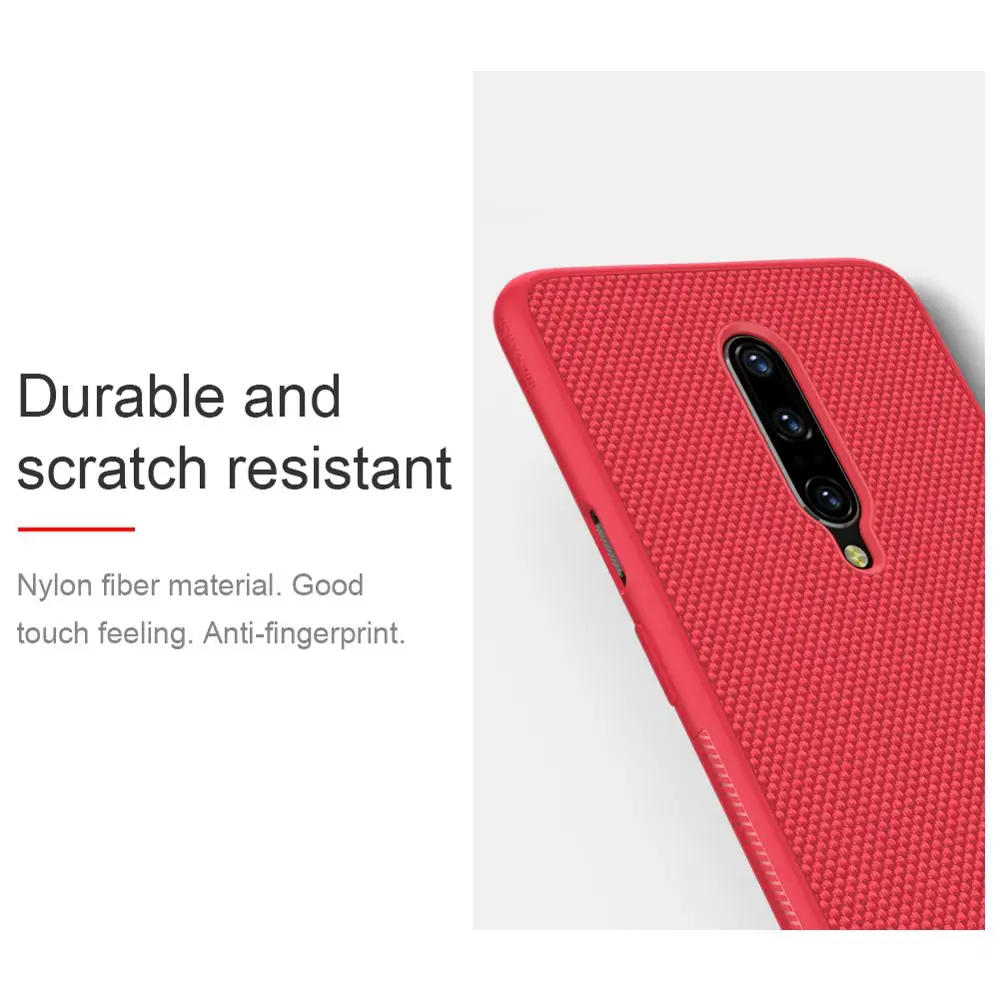 Чехол накладка NILLKIN для Oneplus 7pro Текстурированный чехол из нейлона и Плетеного