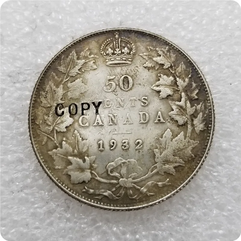 1921 1932 George V стерлинговая Канада 50 центов фотография половины | Дом и сад
