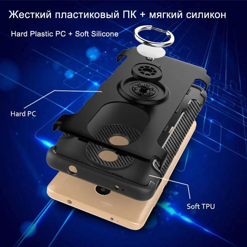 CHOEOIWE чехлы для Xiaomi Redmi Note 4 глобальная версия 4X 3 ГБ 32 ударопрочный металлический
