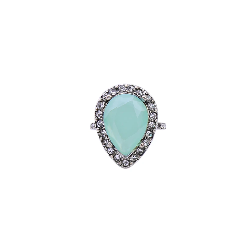 Pacific опал смолы камень кольца для женщин завод ручной работы хрустальные капли