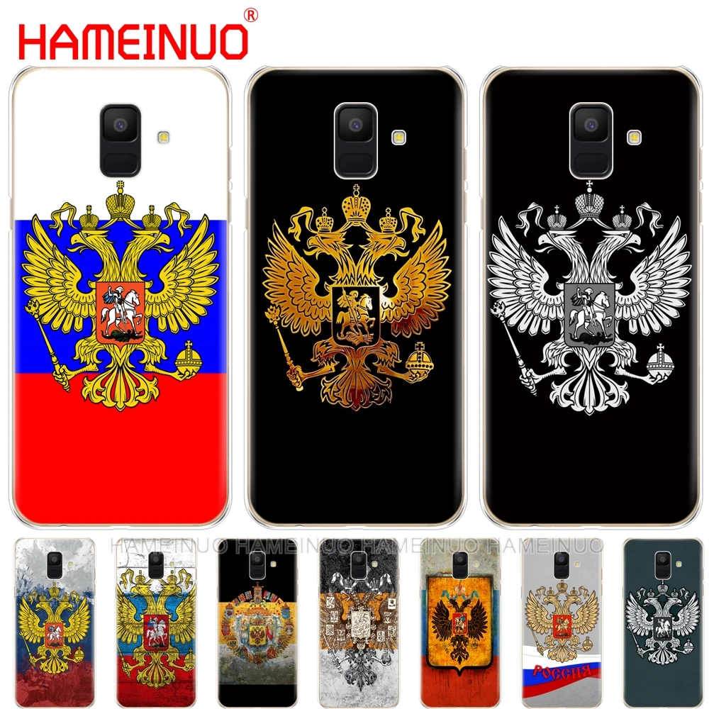Ретро Чехол с флагом Российской Федерации чехол для телефона Samsung Galaxy J4 J6 J8 A9 A7 2018