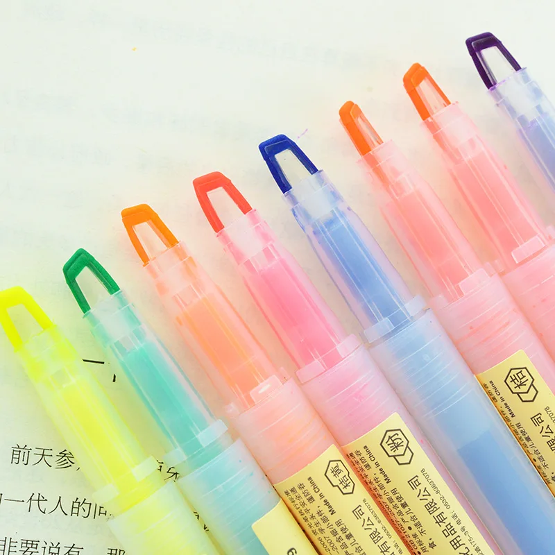 8 шт./лот маркеры для книг с двумя головками ключей канцелярские принадлежности