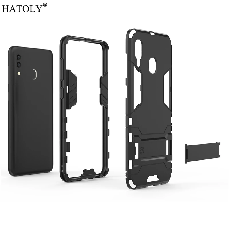 Для Samsung Galaxy A30 Чехол резиновый робот Броня Жесткий ПК задняя крышка телефона для