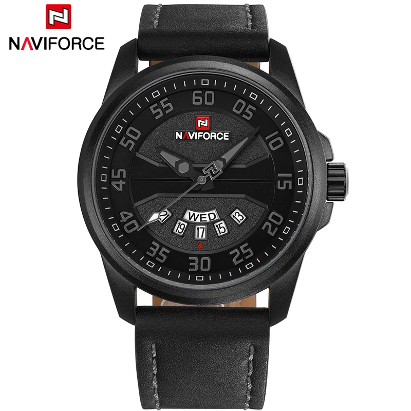 NAVIFORCE Лидирующий бренд роскошные мужские военные спортивные часы кварцевые с