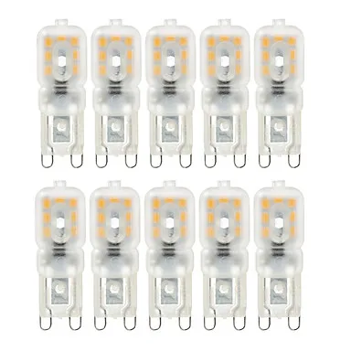 

10 шт., Диммируемые светодиодные лампы 14 * 2835SMD 4 Вт G9 360 в