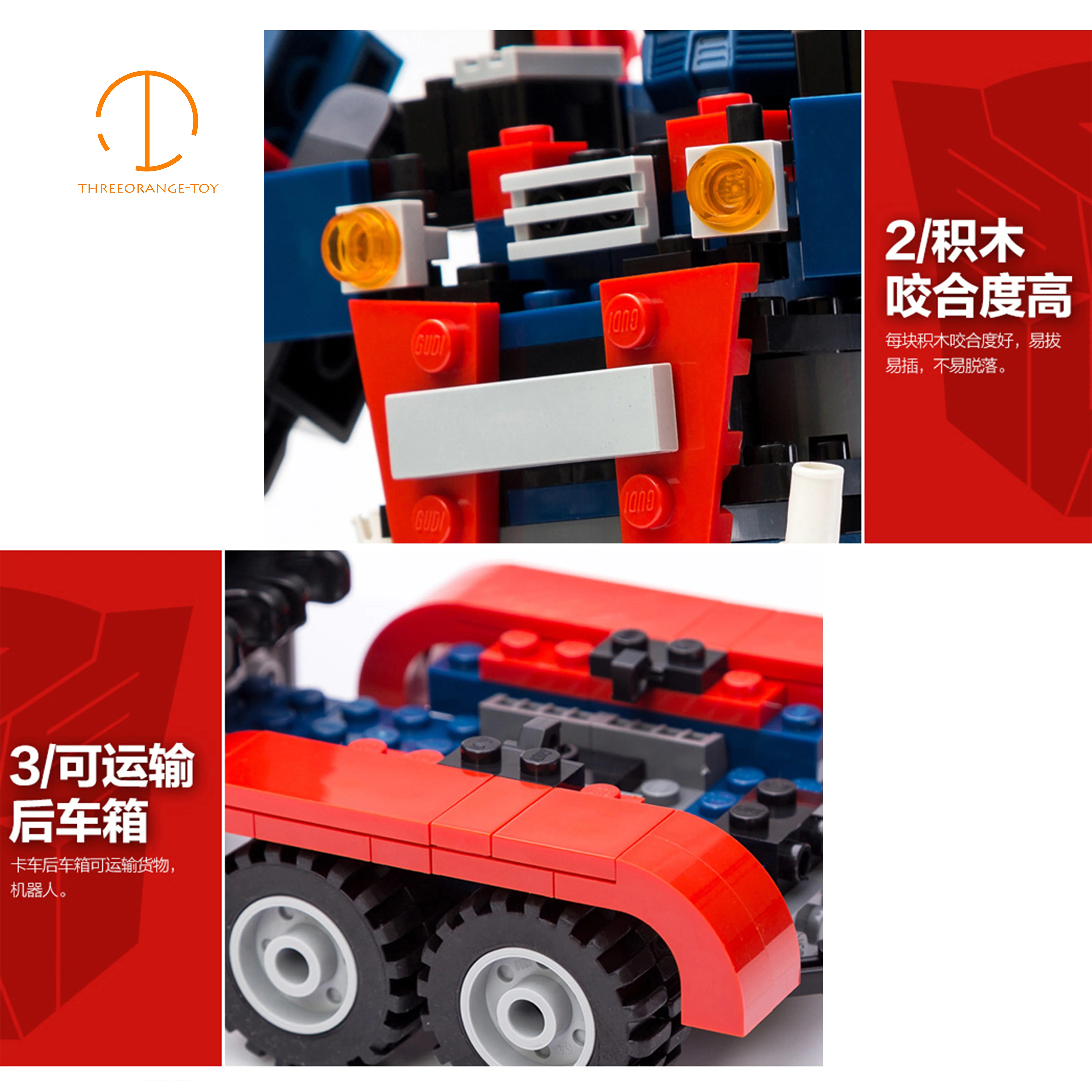 Трансформеры Оптимус грунтованный грузовик Technic Rotot transmor развития интеллекта