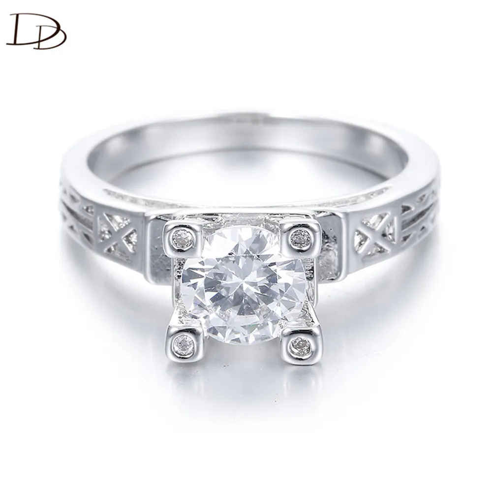 DODO Париж Эйфелева дизайн кольца для женщин Белый 585 золотой цвет винтажное