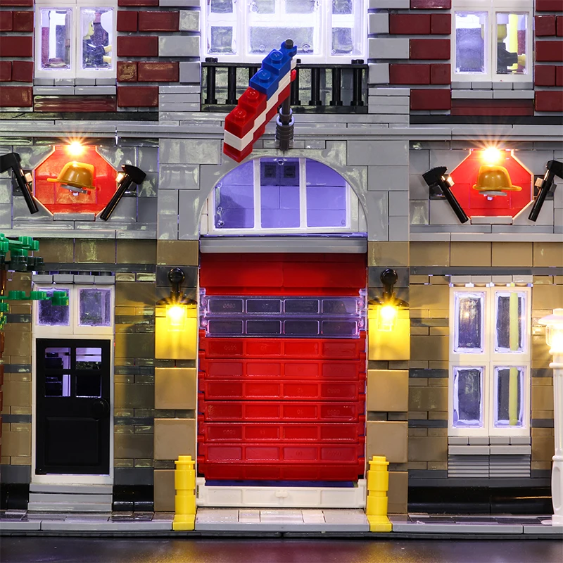 Светодиодный светильник совместимый для Lego 10197 Строительные кирпичи блоки