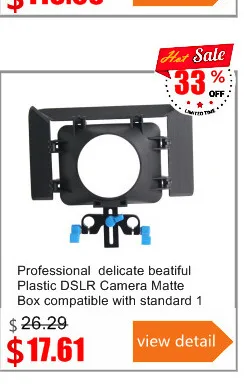 3in1 профессиональных DSLR Камера Rig плечевая стабилизатор системы Kit+ Приборы непрерывного изменения фокусировки камеры+ Matte Box для Canon Nikon Sony Камера camcor