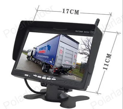 

Night Vision Camera Kit CMOS IR Backup Camera Kit 7 inch TFT LCD Wireless Rear View Monitor