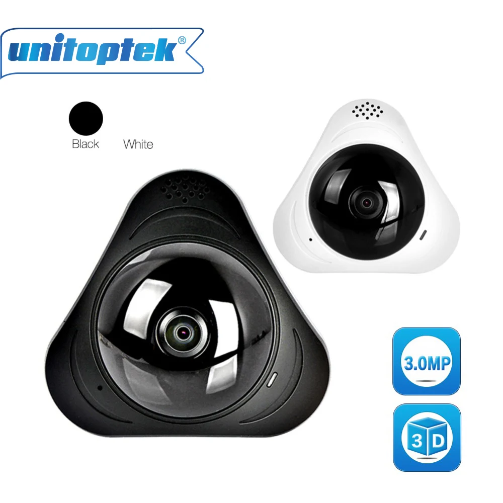 360 градусов HD 3MP 3D Виртуальная реальность Wi Fi IP камера панорама детский монитор