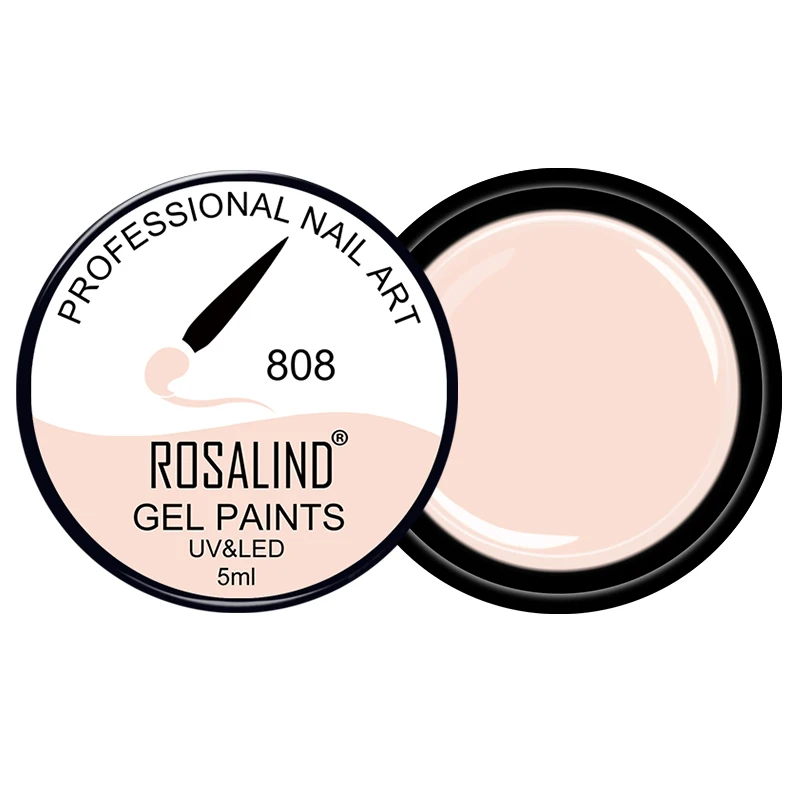 Color 808 ROSALIND#801-830 Гель-лак для ногтей, новинка, 30 цветов, гель для рисования ногтей, легко впитывается, Гель-лак для ногтей - Цвет: Color 808